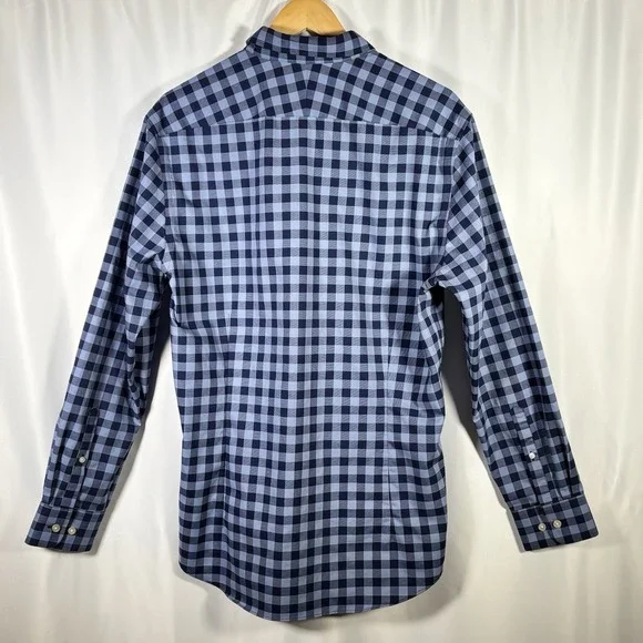 Charles Tyrwhitt Shirt Mens Large Extra Slim Fit Non Iron Button Down Gingham - Picture 2 of 6